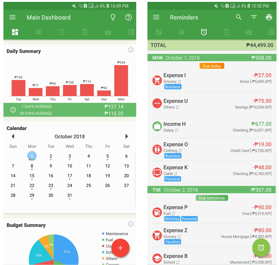 Forest Green Theme & Account Cards Projection (v410)