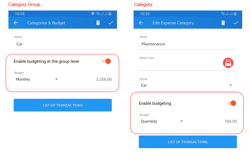 New Budget UI, Setup Budget When Editing Categories & Improved QuickSync (v7.0)