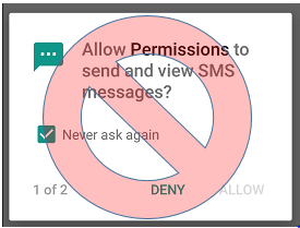 Google Policy- Removing SMS Permissions